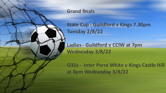 Grand finals for State Cup O35 & Women’s Competitions