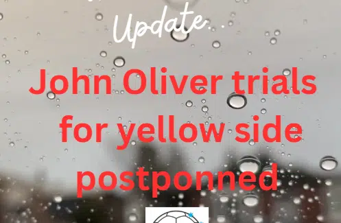 John oliver yellow team trials postponned John oliver yellow team trials postponned
