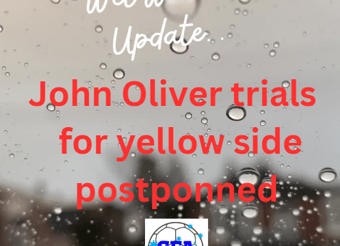John oliver yellow team trials postponned